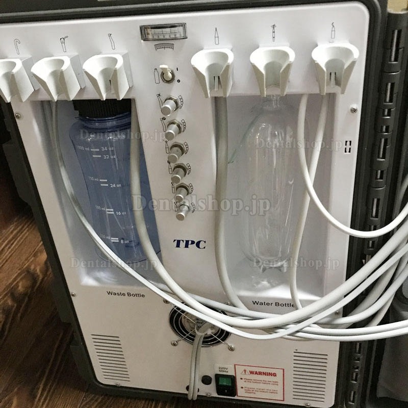 TPC PC2930 ポータブル歯科診療ユニット 内蔵スケーラーと光照射器付き